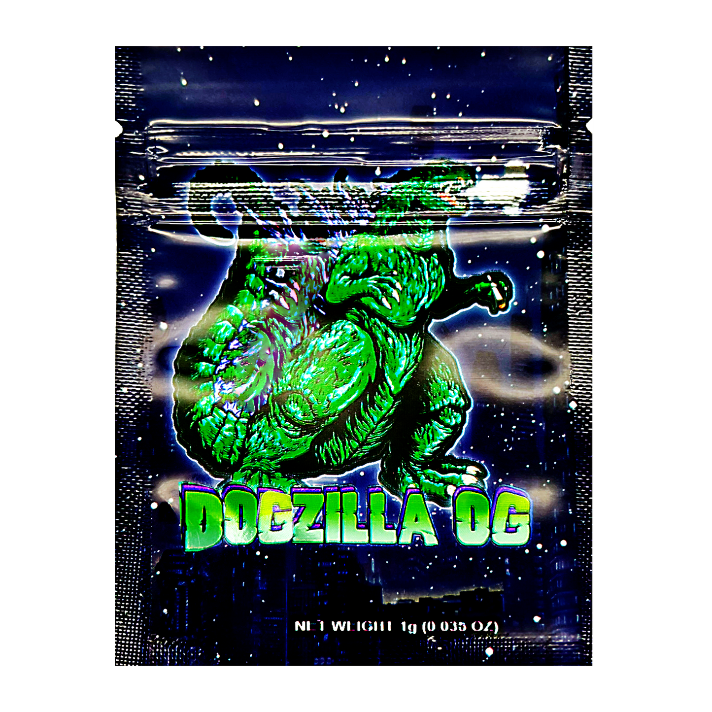 1g Exotic Mylar Bag - Godzilla OG (100 Count)