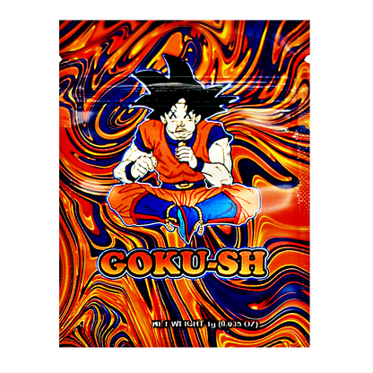 1g Exotic Mylar Bag - GOKU-SH Orange (100 Count)