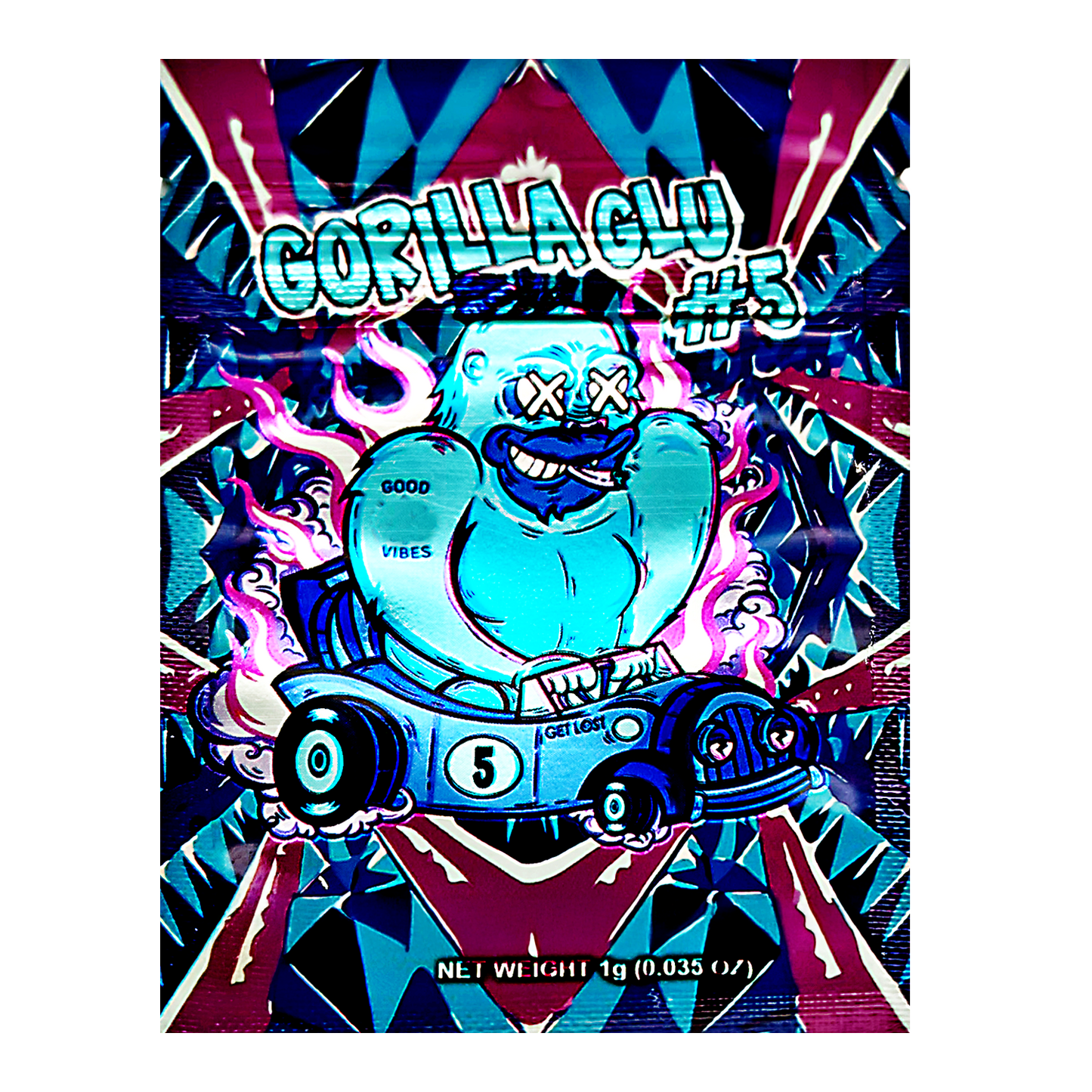 1g Exotic Mylar Bag - Gorilla Glue#5 (100 Count)