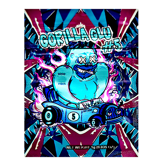 1g Exotic Mylar Bag - Gorilla Glue#5 (100 Count)