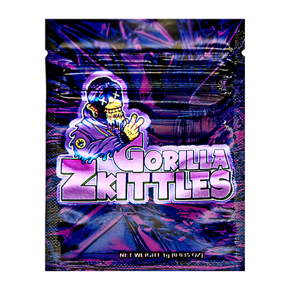 1g Exotic Mylar Bag - Gorilla Zkittles (100 Count)