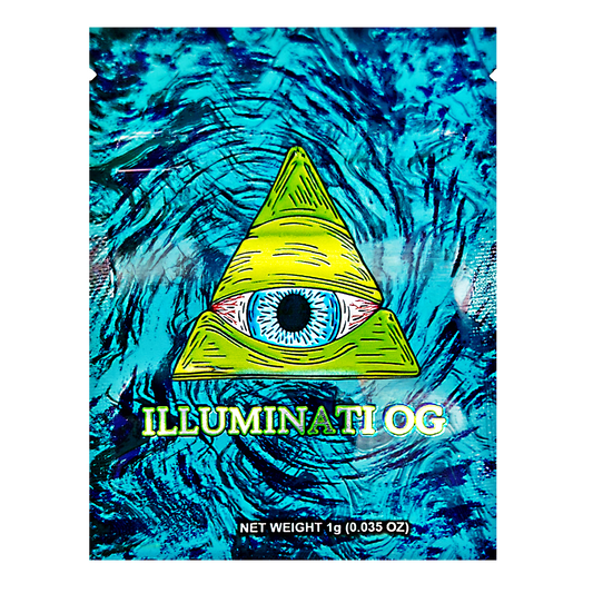 1g Exotic Mylar Bag - Illuminati OG (100 Count)