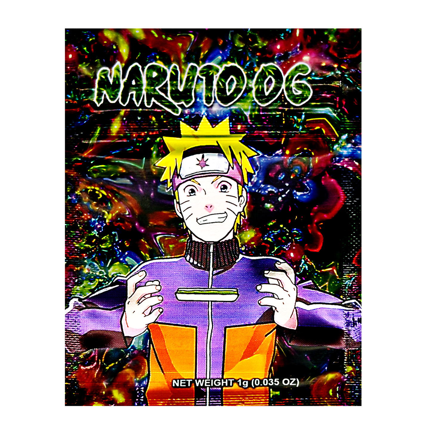 1g Exotic Mylar Bag - Naruto OG Stressed (100 Count)