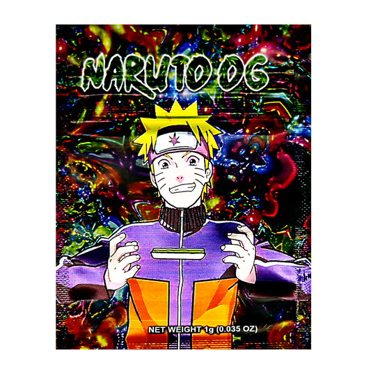 1g Exotic Mylar Bag - Naruto OG Stressed (100 Count)