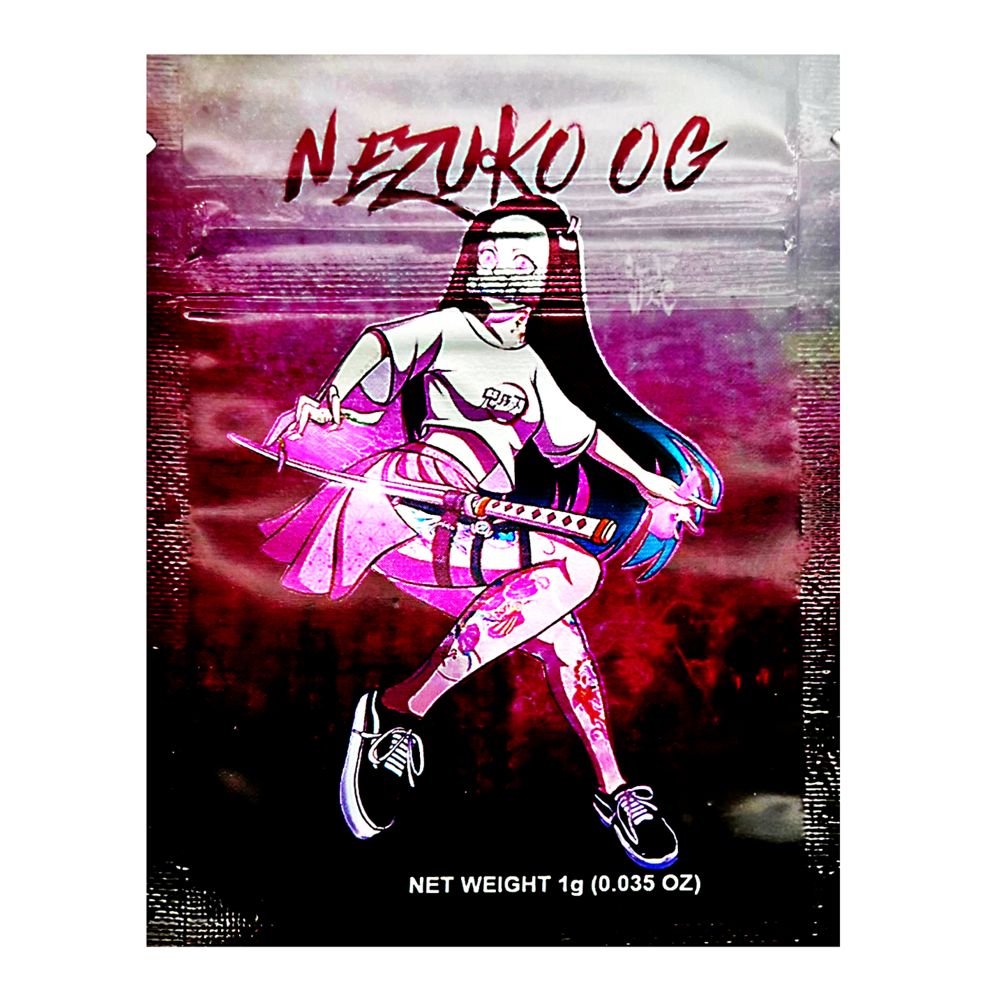 1g Exotic Mylar Bag - Nezuko OG (100 Count)