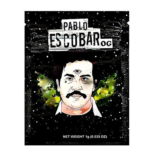 100 Pack – 1g Exotic - CMB - Mylar Bags Resealable Foil Packaging Pouches - Pablo Escobar OG