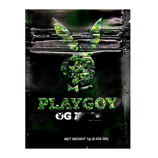 100 Pack – 1g Exotic - CMB - Mylar Bags Resealable Foil Packaging Pouches - Playboy OG Kush