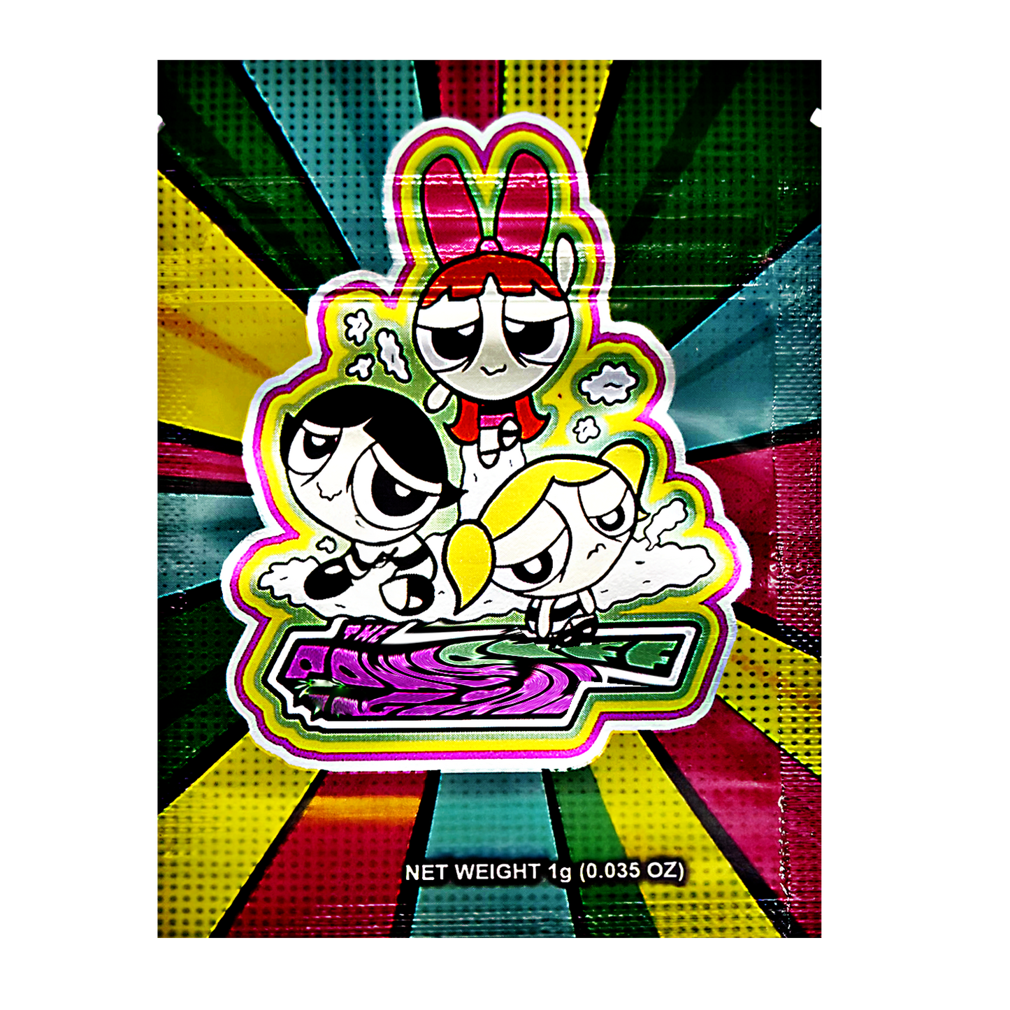 1g Exotic Mylar Bag - Power Puff (100 Count)