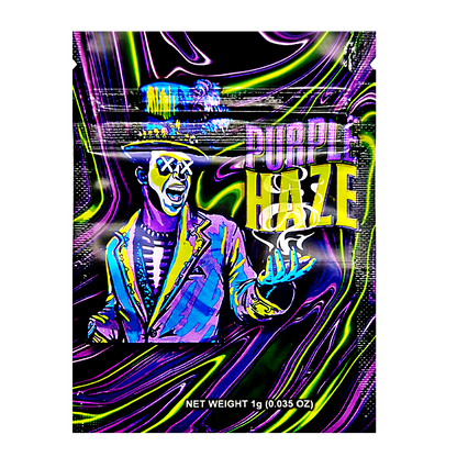 1g Exotic Mylar Bag - Purple Haze Voodoo (100 Count)