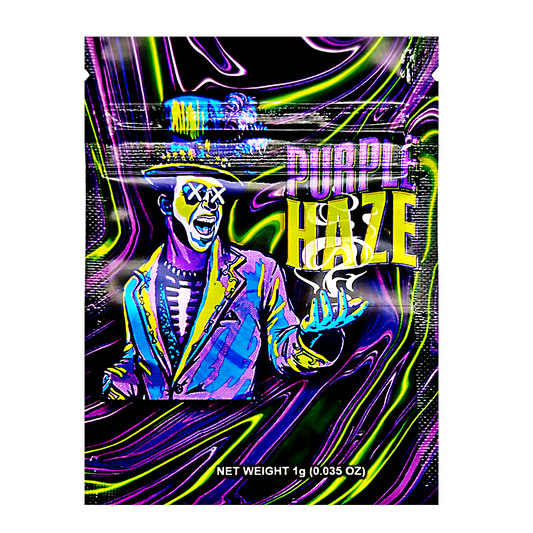 1g Exotic Mylar Bag - Purple Haze Voodoo (100 Count)