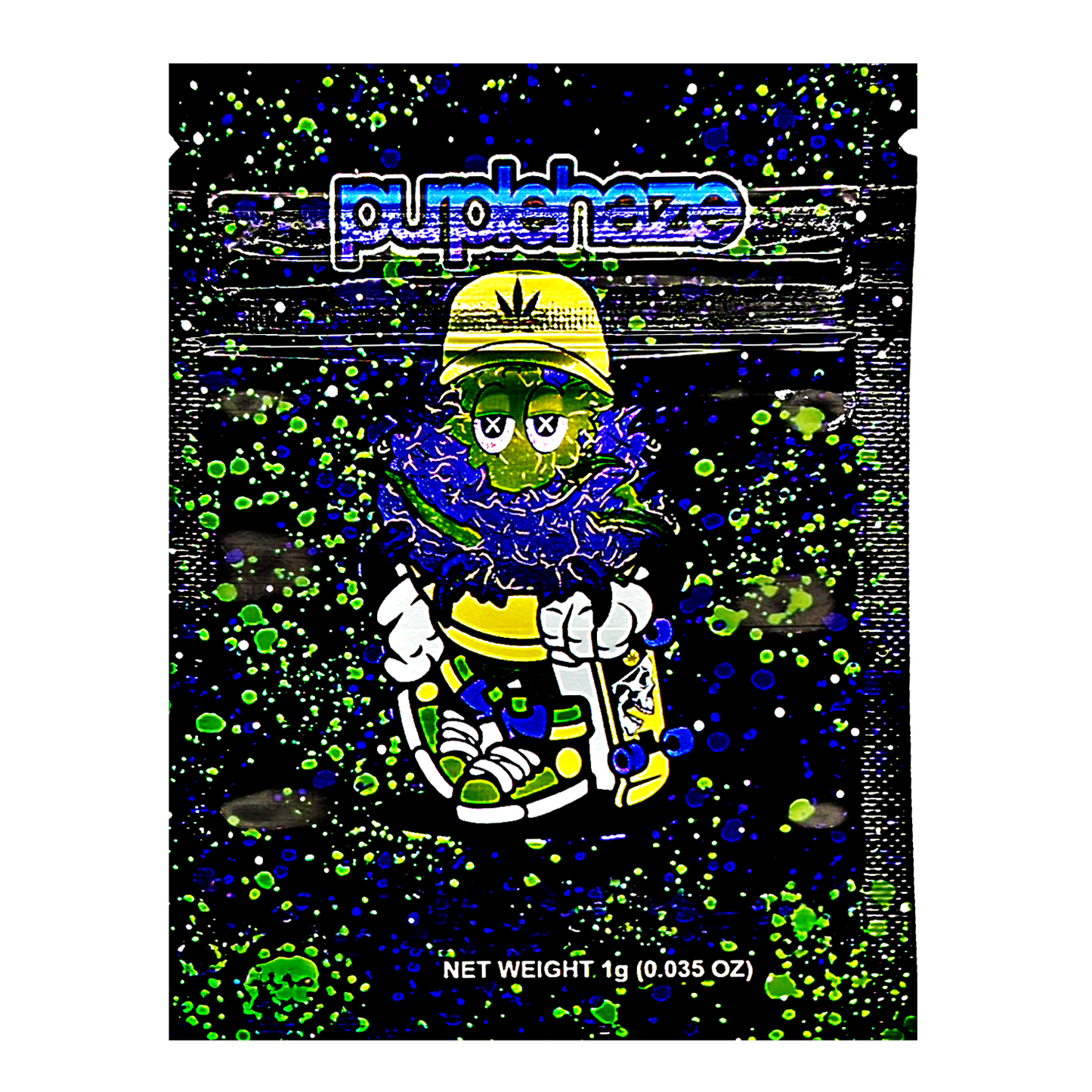 1g Exotic Mylar Bag - Purple Haze Turtle (100 Count)