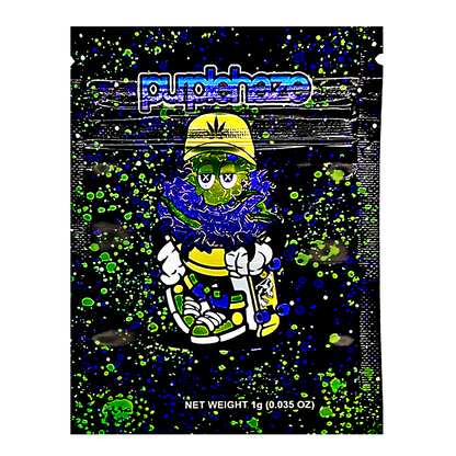 1g Exotic Mylar Bag - Purple Haze Turtle (100 Count)