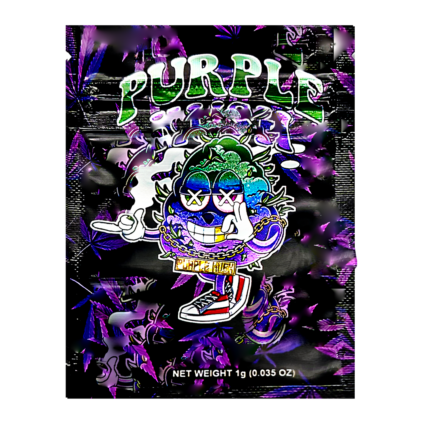 1g Exotic Mylar Bag - Purple Kush (100 Count)