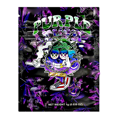 1g Exotic Mylar Bag - Purple Kush (100 Count)