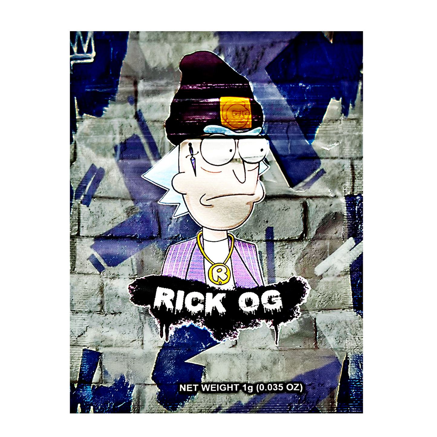 1g Exotic Mylar Bag - Rick OG (100 Count)