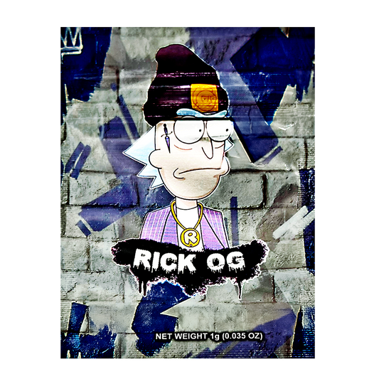 1g Exotic Mylar Bag - Rick OG (100 Count)