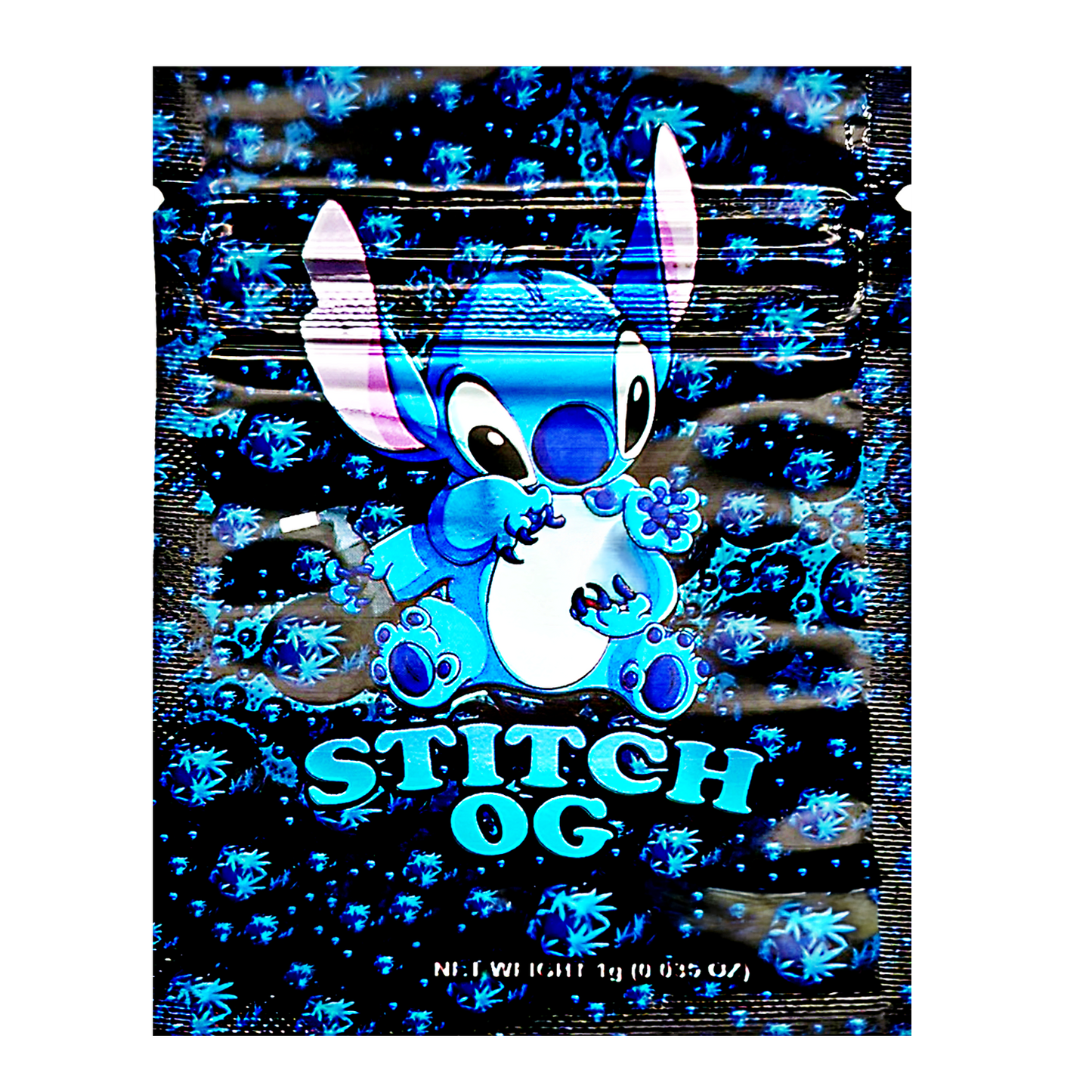 1g Exotic Mylar Bag - Stitch OG (100 Count)