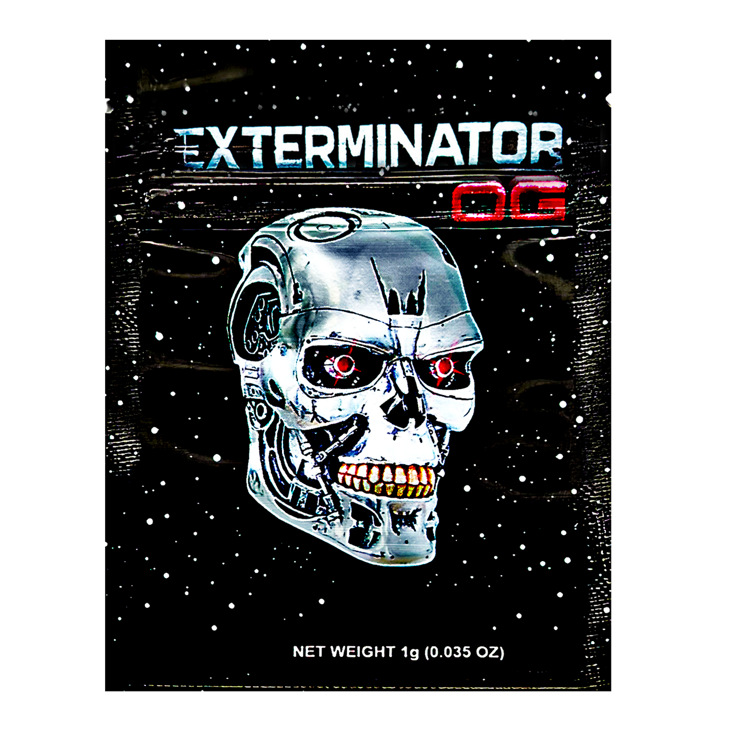 1g Exotic Mylar Bag - Terminator OG (100 Count)