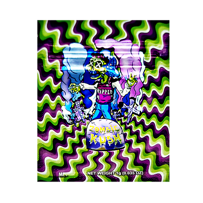 1g Exotic Mylar Bag - Zombie Kush (100 Count)