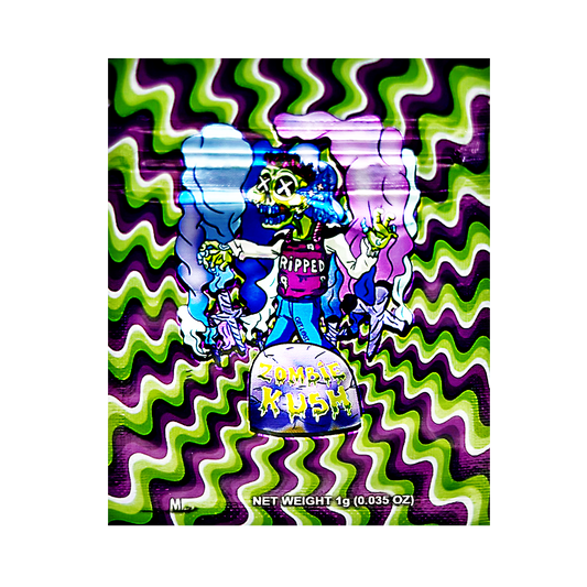 1g Exotic Mylar Bag - Zombie Kush (100 Count)