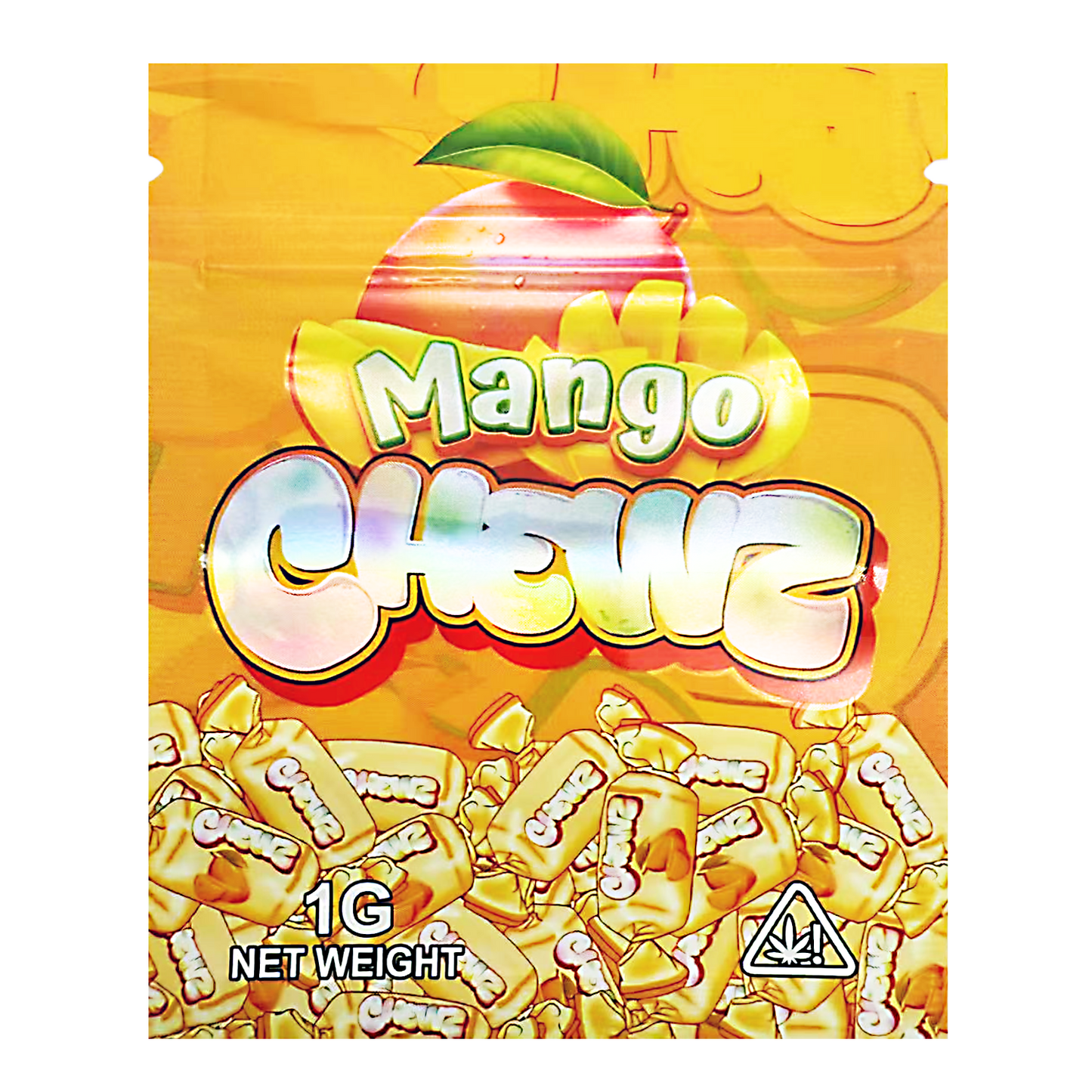 1g Exotic Mylar Bag - Mango Chewz (100 Count)