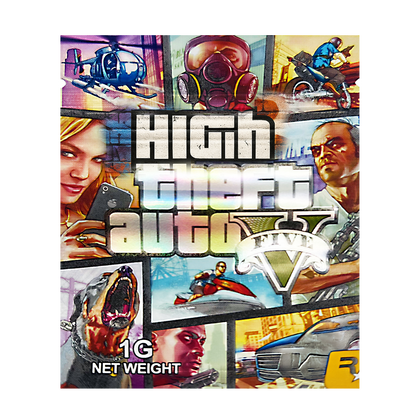 1g Exotic Mylar Bag - High Theft Auto V Five (100 Count)