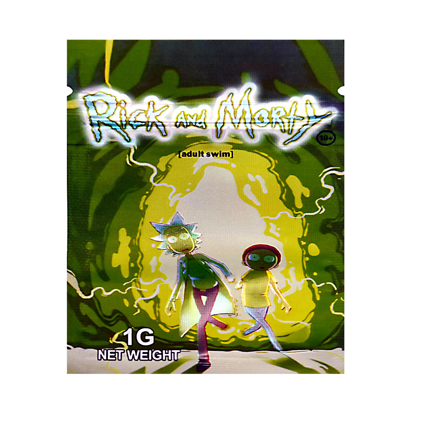 1g Exotic Mylar Bag - Rick and Morty (Adult Swim) (100 Count)