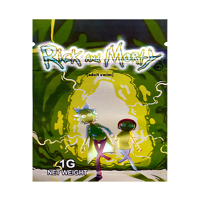 1g Exotic Mylar Bag - Rick and Morty (Adult Swim) (100 Count)
