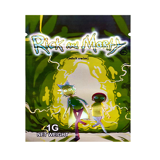 1g Exotic Mylar Bag - Rick and Morty (Adult Swim) (100 Count)