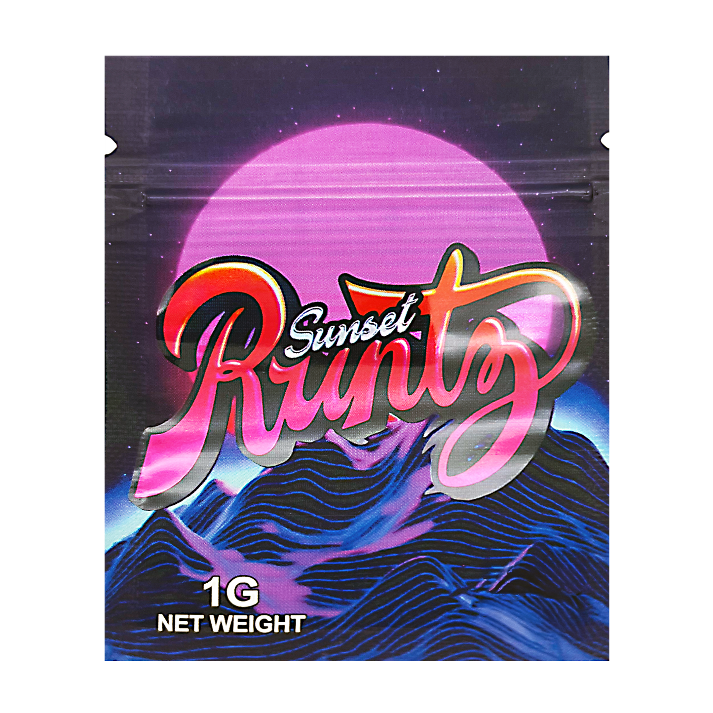 1g Exotic Mylar Bag - Sunset Runtz (100 Count)