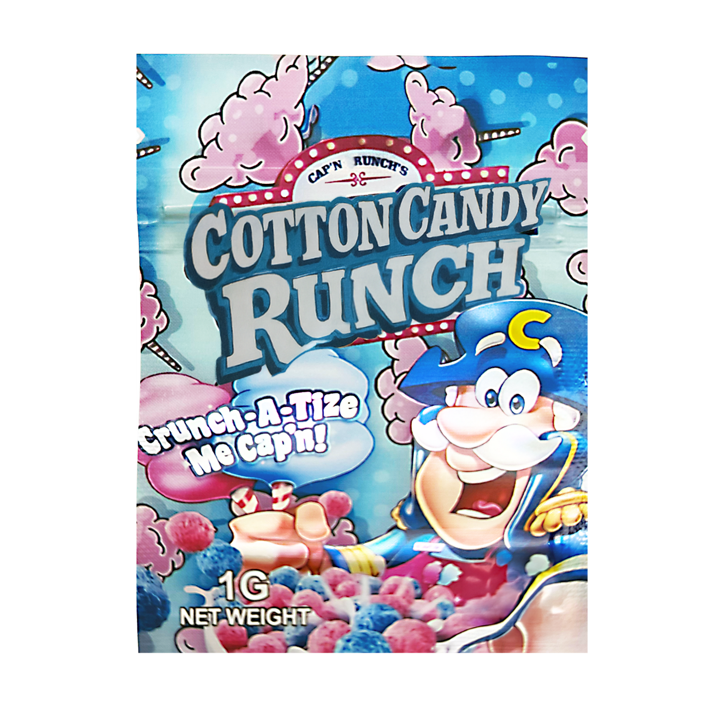 1g Exotic Mylar Bag - Cotton Candy Runch (100 Count)