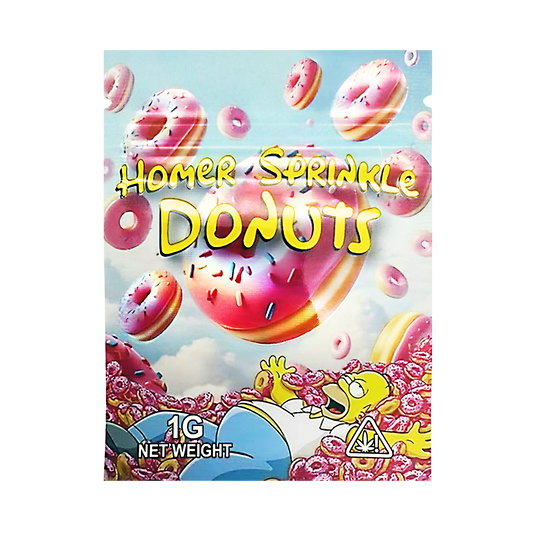 1g Exotic Mylar Bag - Homer Sprinkle Donut (100 Count)