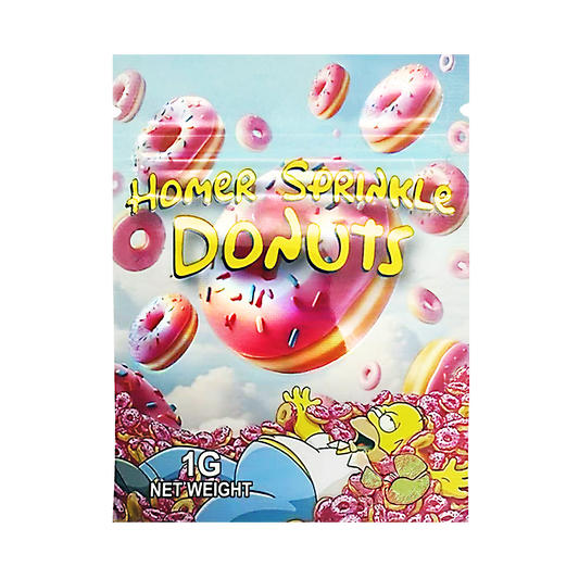 1g Exotic Mylar Bag - Homer Sprinkle Donut (100 Count)