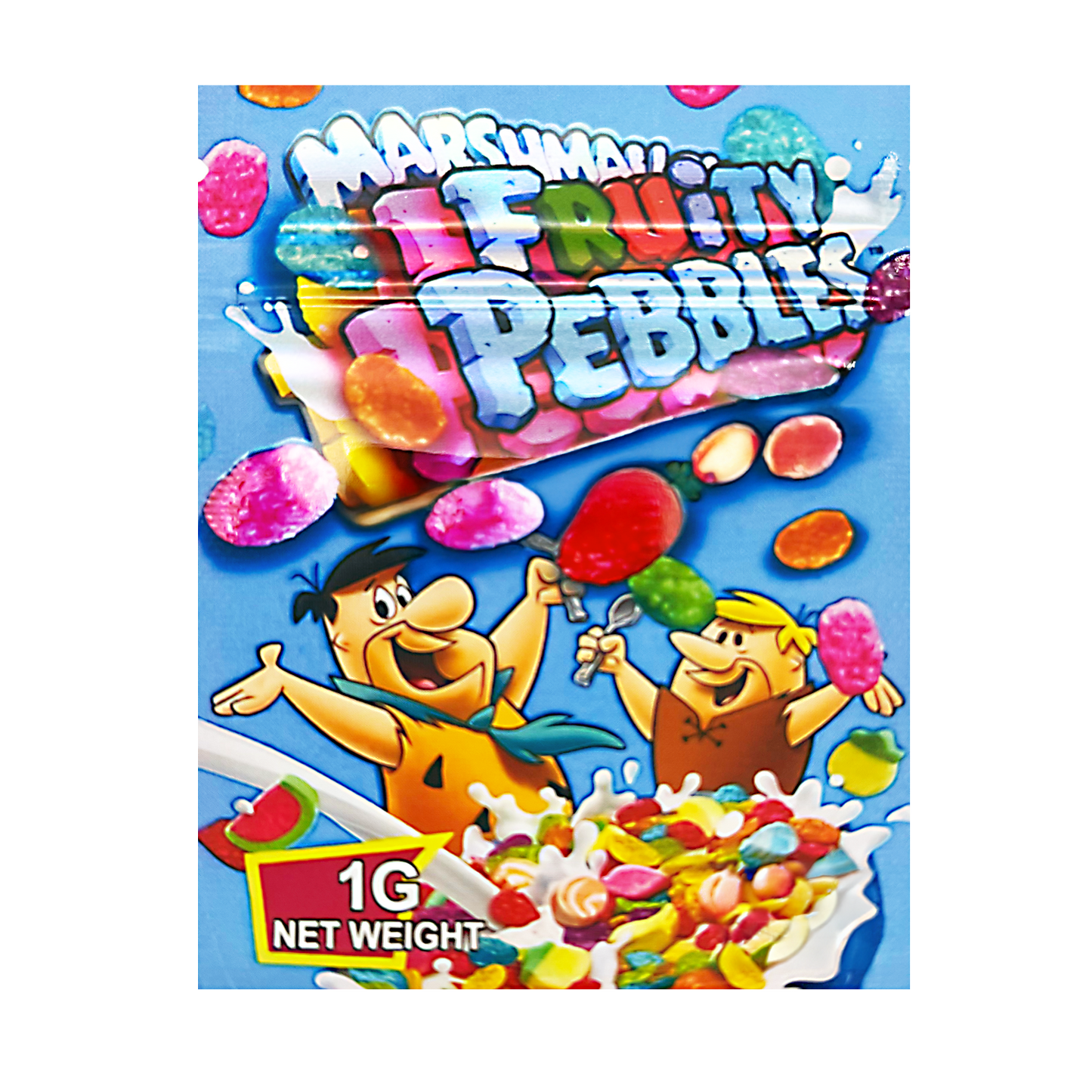1g Exotic Mylar Bag - Marshmallow Fruity Pebble Weedables (100 Count)