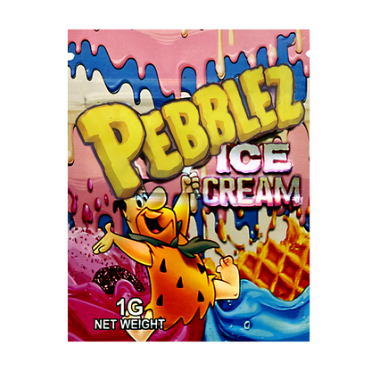 1g Exotic Mylar Bag - Pebblez Ice Cream (100 Count)