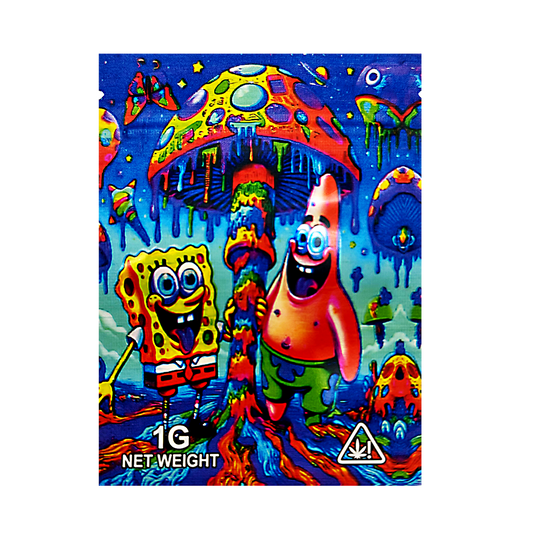 1g Exotic Mylar Bag - Sponge Bob (100 Count)