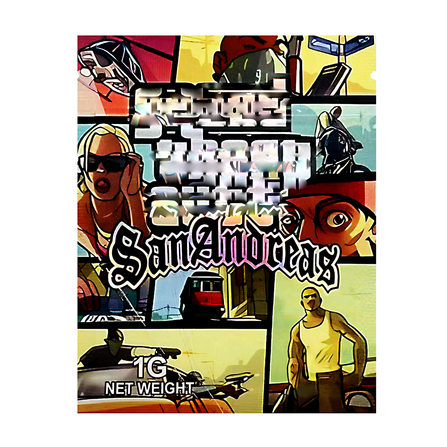 1g Exotic Mylar Bag - Grad Theft Auto San Andreas (100 Count)