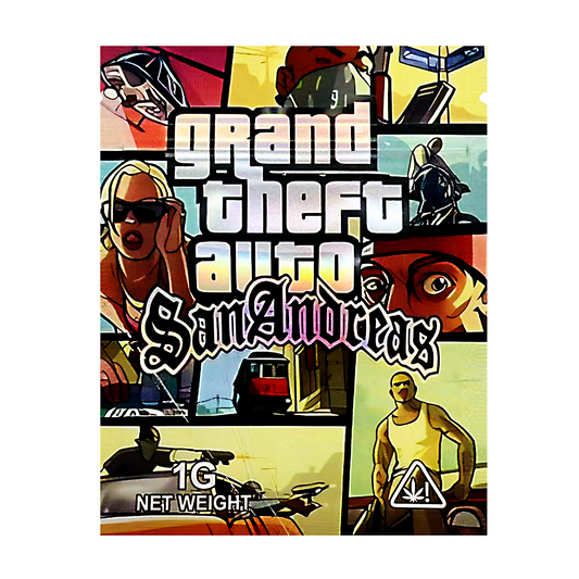 1g Exotic Mylar Bag - Grad Theft Auto San Andreas (100 Count)