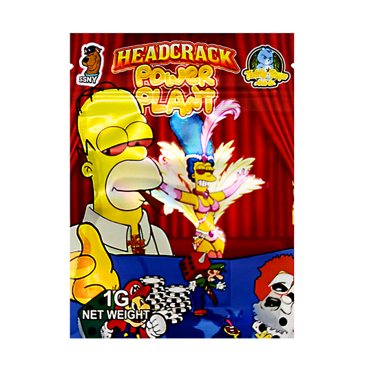 1g Exotic Mylar Bag - Headcrack Power Plant Simpsons (100 Count)