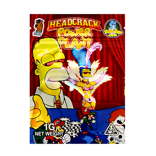 1g Exotic Mylar Bag - Headcrack Power Plant Simpsons (100 Count)