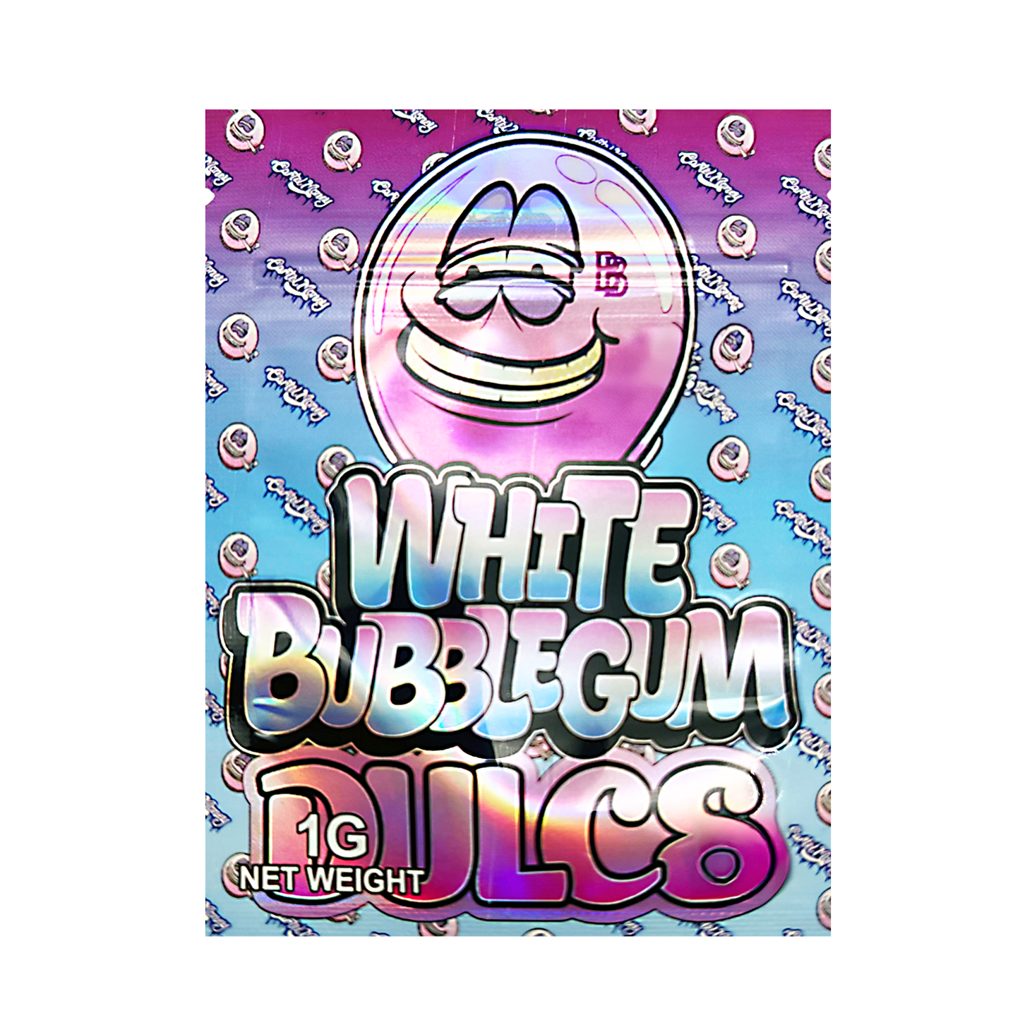 1g Exotic Mylar Bag - White Bubblegum Dulce (100 Count)