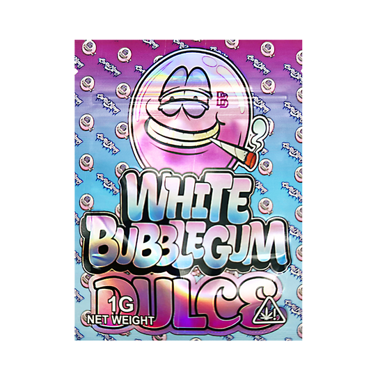 1g Exotic Mylar Bag - White Bubblegum Dulce (100 Count)