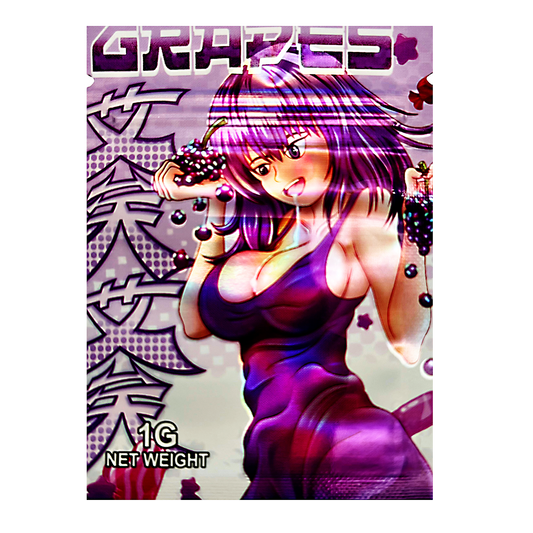 1g Exotic Mylar Bag - Grapes Bimbo (100 Count)