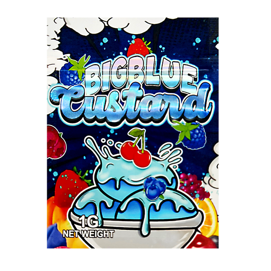 1g Exotic Mylar Bag - Big Blue Custard (100 Count)