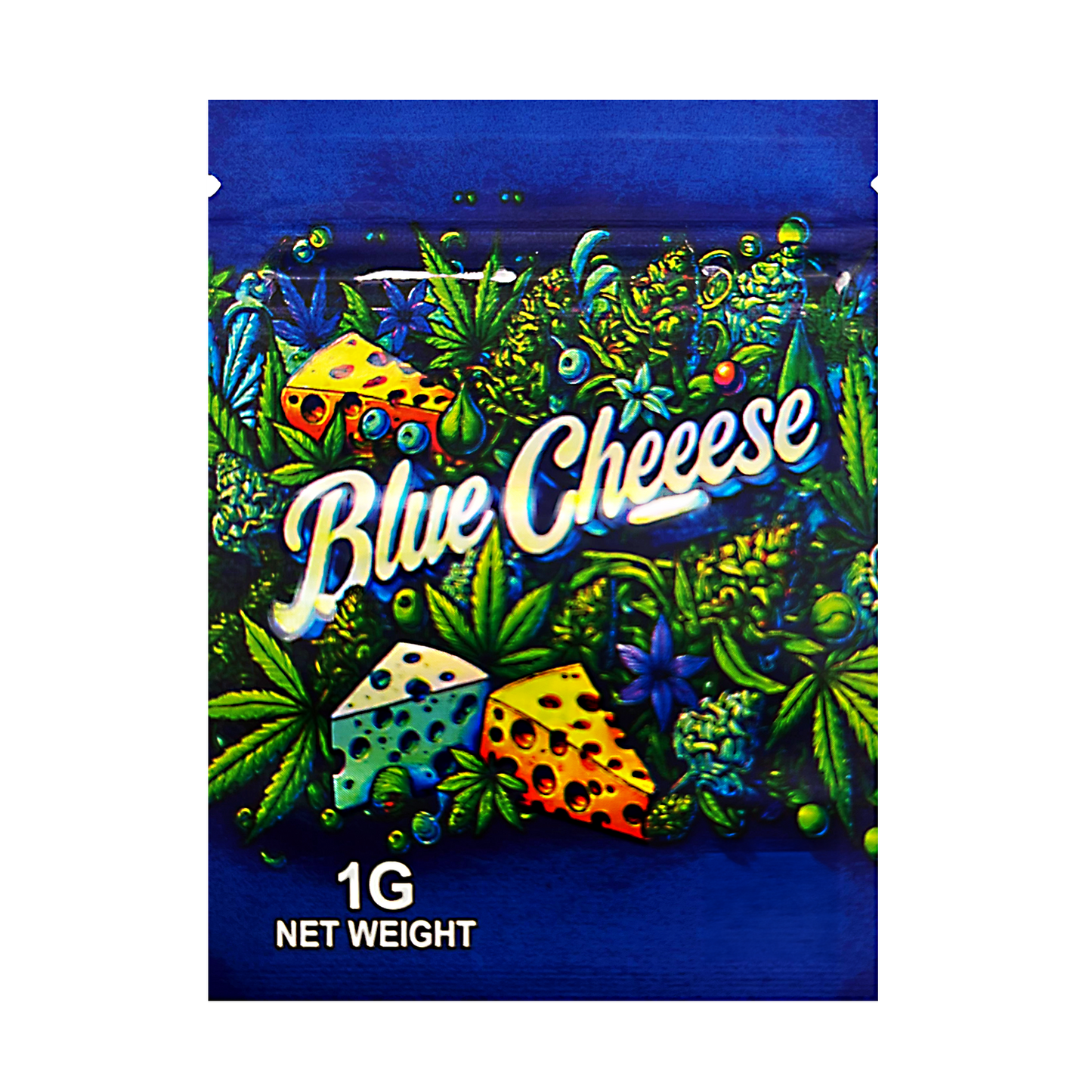 1g Exotic Mylar Bag - Blue Cheeese (100 Count)