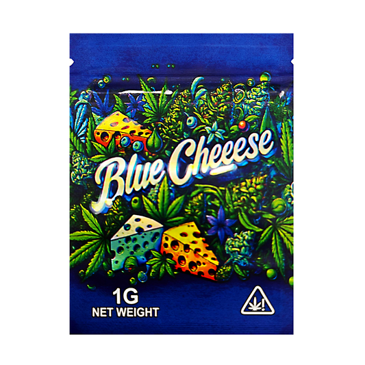 1g Exotic Mylar Bag - Blue Cheeese (100 Count)