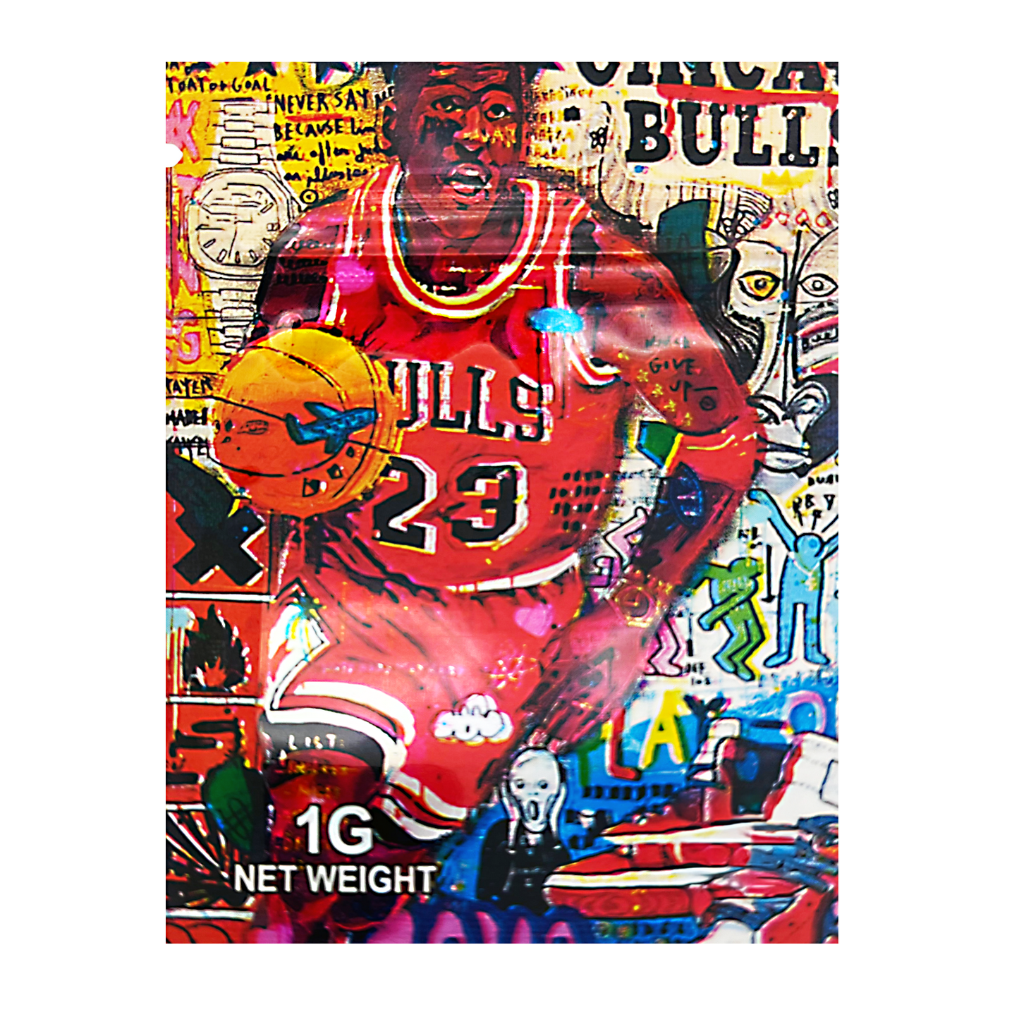 1g Exotic Mylar Bag - Bulls 23 (100 Count)