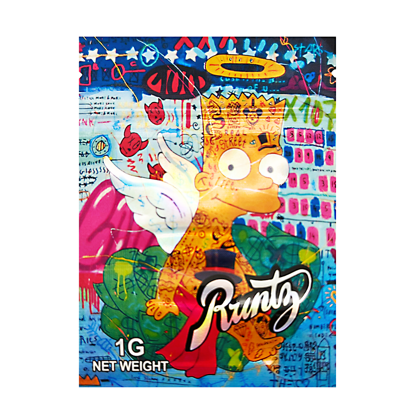1g Exotic Mylar Bag - Bart Simpson Runtz (100 Count)