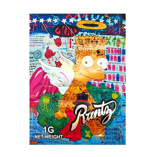 1g Exotic Mylar Bag - Bart Simpson Runtz (100 Count)