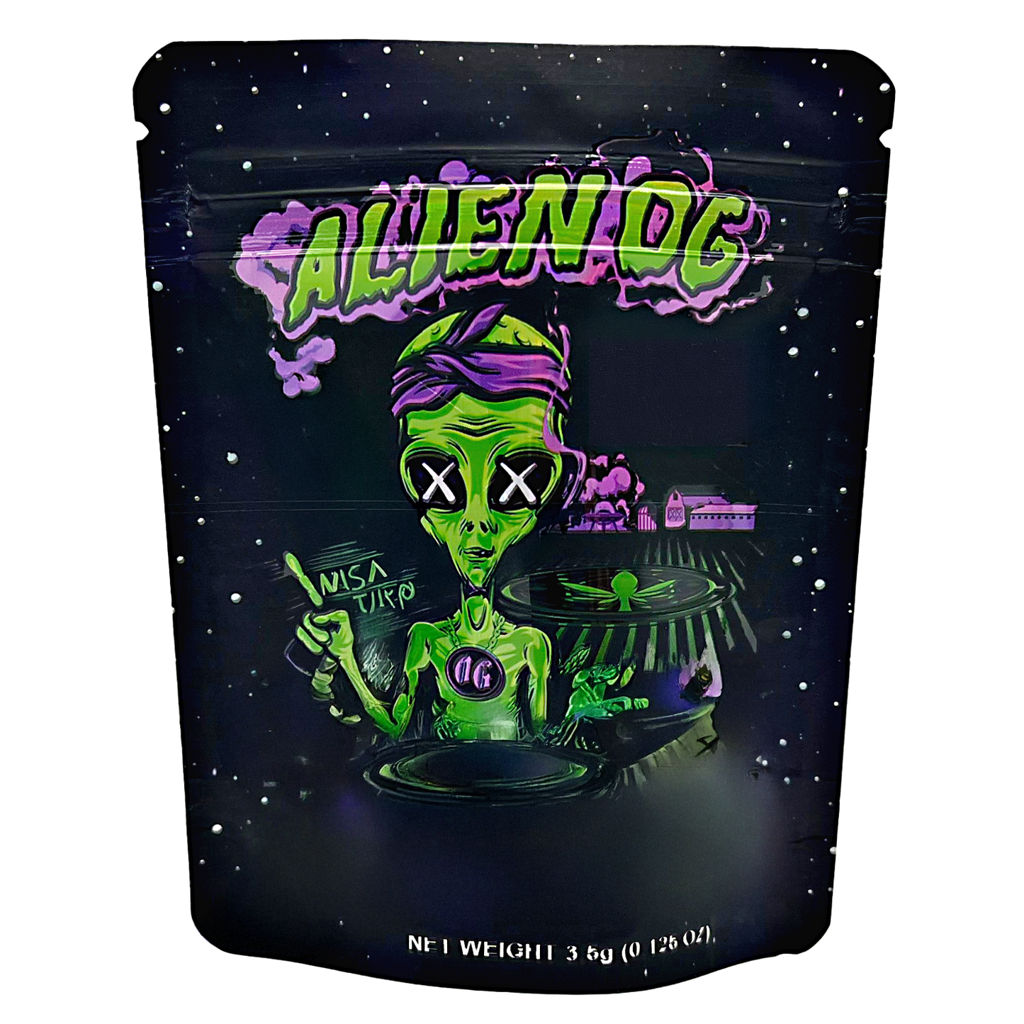 3.5g Exotic Mylar Bag - Alien OG Hush (50 Count)